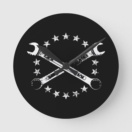 Horloge Ronde Cross Wrenches (Recto)