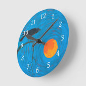 Horloge Ronde crow (Angle)