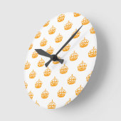Horloge Ronde Crown orange (Angle)