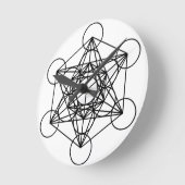 Horloge Ronde Cube Metatron (Angle)