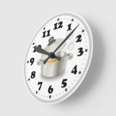 Horloge Ronde Cuisine mignonne (Angle)