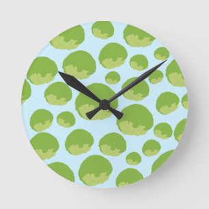 Horloge Ronde Cuisine Motif laitue