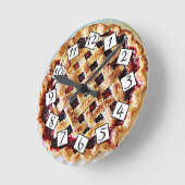 Horloge Ronde Cuisine ou restaurant Cute Cherry Pie (Angle)