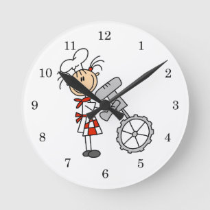 Horloge Ronde Cuisinière utilisant un mélangeur