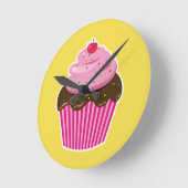 Horloge Ronde Cupcake (Angle)