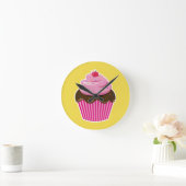 Horloge Ronde Cupcake (Maison)