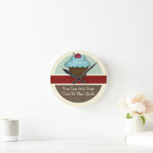 Horloge Ronde cupcake v2 (Maison)