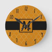 Curcuma Jaune & Or Quatrefoil Monogrammé