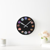 Horloge Ronde Custom 12 Photo Clock  (Maison)