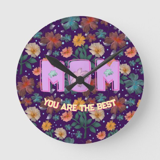 Horloge Ronde Custom and personalized mother's day gift  lumbar (Recto)
