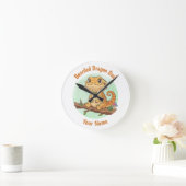 Horloge Ronde Custom Bearded Dragon Dad Wall Clock (Maison)