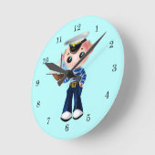 Horloge Ronde Custom Color (Angle)