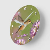 Horloge Ronde Custom Hummingbird (Angle)