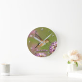 Horloge Ronde Custom Hummingbird (Maison)