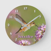 Horloge Ronde Custom Hummingbird (Recto)