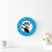 Horloge Ronde Custom personalized Helicopter Clock (Maison)