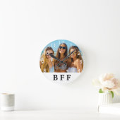 Horloge Ronde Custom photo BFF best friends forever (Maison)