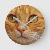 Horloge Ronde Custom Photo Cat Dog Pet Family Personalized (Recto)