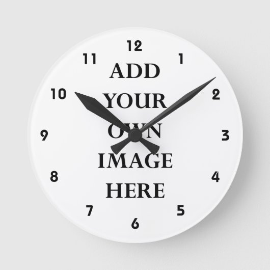 Horloge Ronde customisez l'horloge de vos numéros (Recto)