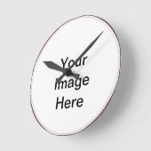 Horloge Ronde Customisez vous-même (Angle)