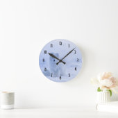 Horloge Ronde Cute Arctic Fox sur Snowy Winter Arrière - plan (Maison)