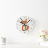 Horloge Ronde Cute Baby Fox (Maison)