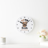 Horloge Ronde Cute Best Dad Ever Sloth (Maison)