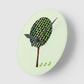 Horloge Ronde Cute bird and treecustomizeable clock (Angle)