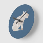 Horloge Ronde Cute Capybara (Angle)