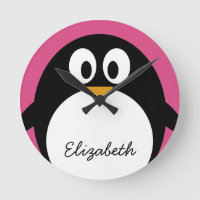 cute cartoon penguin witk background