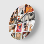 Horloge Ronde cute cat lover (Angle)