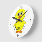 Horloge Ronde Cute Chick Thunder_Cove (Angle)
