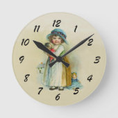 Horloge Ronde Cute Chubby Cheeks (Recto)