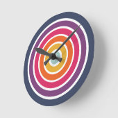 Horloge Ronde Cute Colorful Circles (Angle)