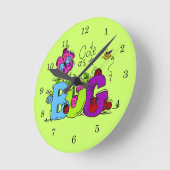 Horloge Ronde Cute comme un bug (Angle)