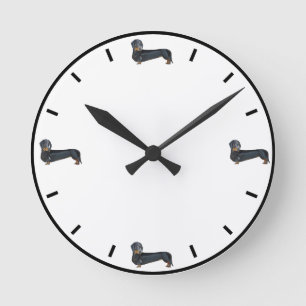 Horloge Ronde Cute Dachshund