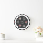 Horloge Ronde Cute Dentist Pattern (Maison)