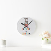 Horloge Ronde Cute Exploration Ours (Maison)