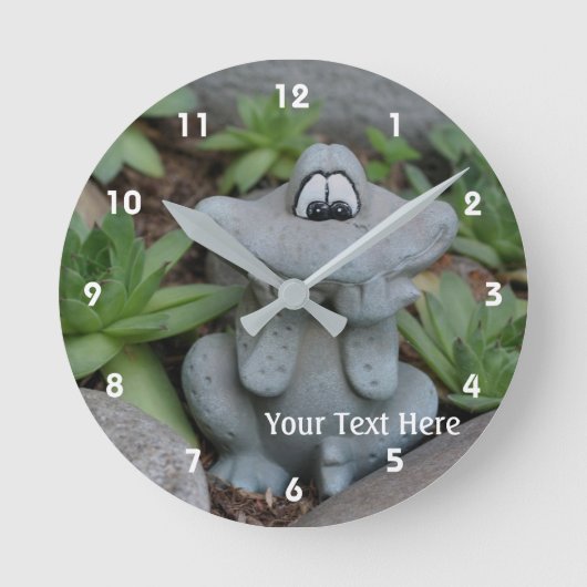 Horloge Ronde Cute Flower Garden (Recto)