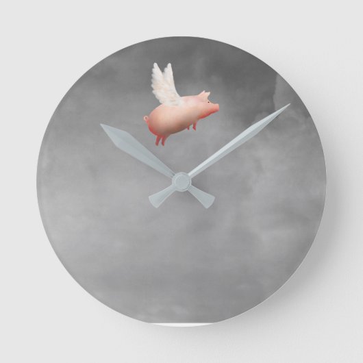 Horloge Ronde cute flypique wall clock (Recto)