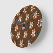 Horloge Ronde Cute Fox (Angle)