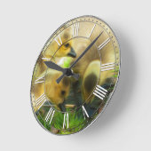 Horloge Ronde Cute Gosling (Angle)