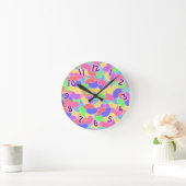 Horloge Ronde Cute Jelly Bean Jamboree (Maison)