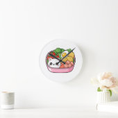 Horloge Ronde Cute Kawaii Cat Bento Box (Maison)