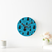 Horloge Ronde Cute kitty pattern (Maison)