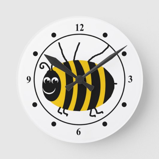 Horloge Ronde Cute Ladybug (Recto)