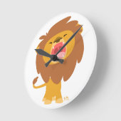 Horloge Ronde Cute Mighty Roaring (Angle)