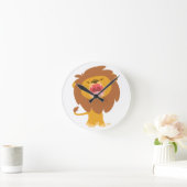 Horloge Ronde Cute Mighty Roaring (Maison)