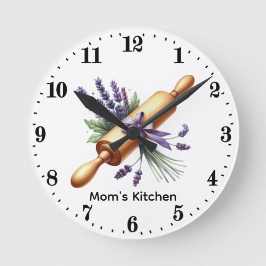 Horloge Ronde Cute Mom's kitchen baking lovers (Recto)
