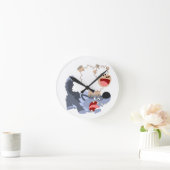 Horloge Ronde Cute Playful Dessin animé (Maison)